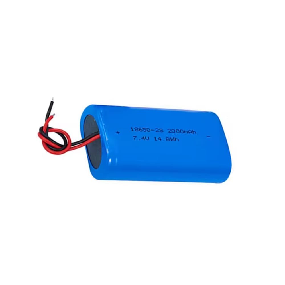 Li Ion 2S 7.4V 18650 2000mAh Battery for GPS Tracker Audio Speaker POS 4 18650-2s1p 7.2v 2000mah