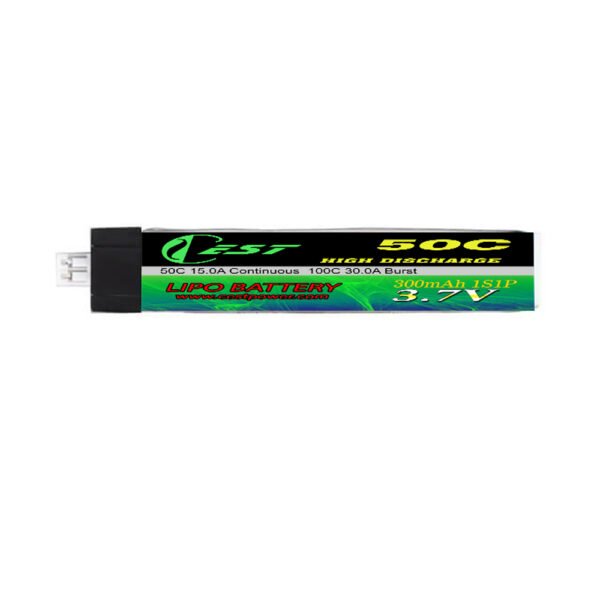 1S 3.7V 300mAh 50C LiPO Battery Pack - Image 3