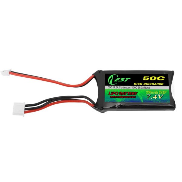 7.4V 2S 350mAh 50C RC LiPO Battery