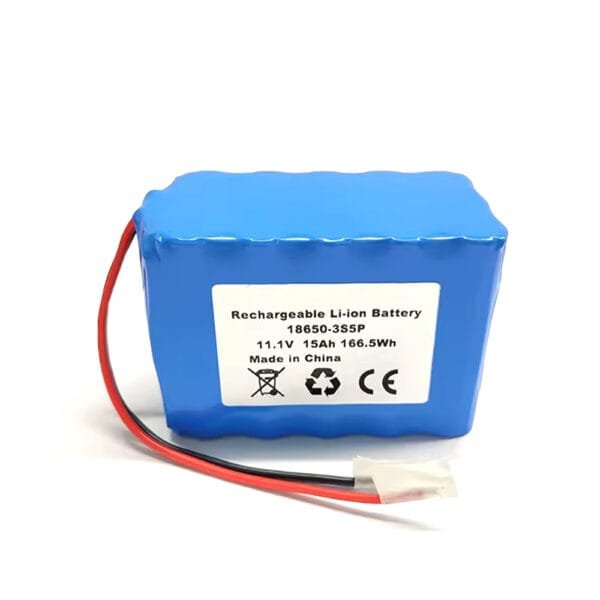 12V 18650 3S5P 15Ah Li-Ion Battery Pack for Solar LED Light
