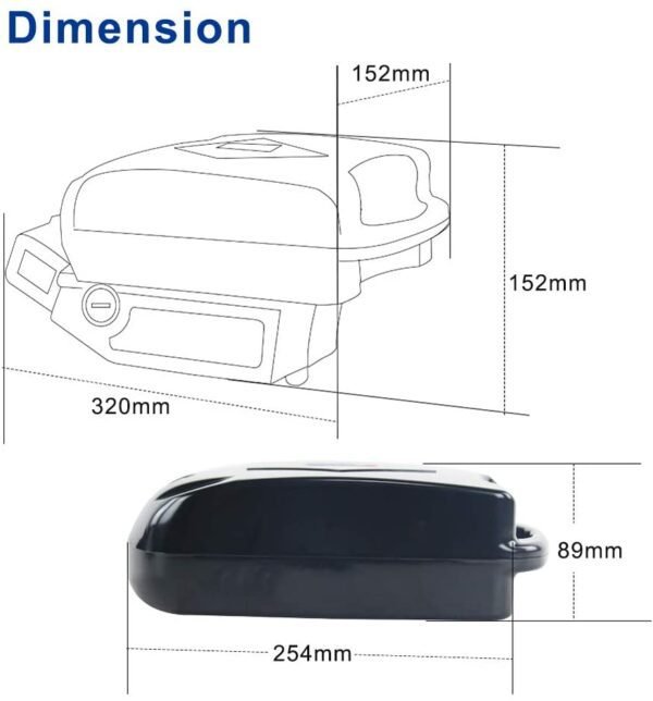 frog battery dimension