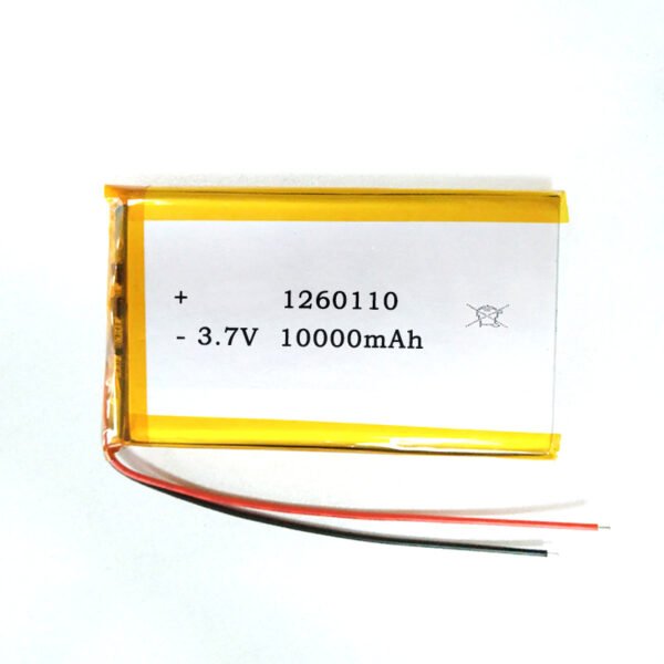 1260110 3.7V 10000mAh Lithium Ion Polymer Battery - Image 3