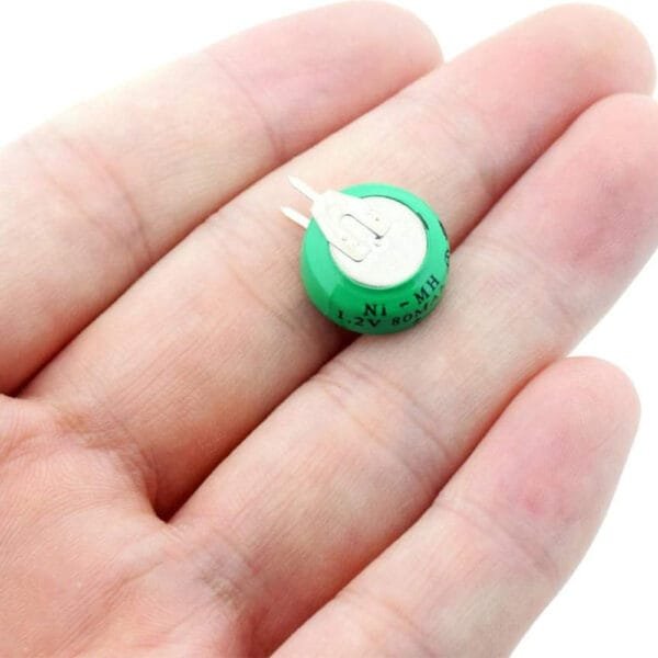 ni-mh 80mah 1.2v button rechargeable battery