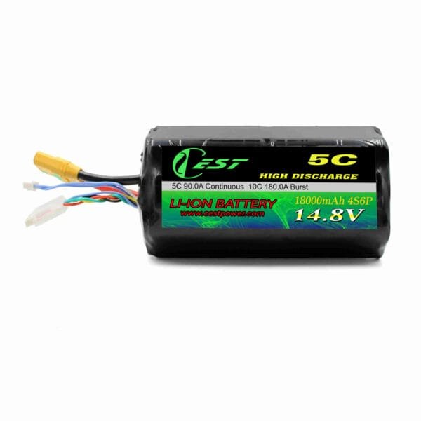 4S6P 14.8V 18650 18Ah Li Ion Battery Pack for Underwater Drone - Image 2